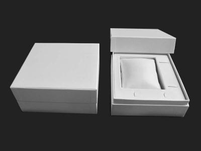 China White Fancy Paper Watch and Gift Box Set for sale