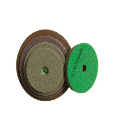 China Granite Polishing 3inch 80mm Customizable Granite Marble Sponge Polishing Pads Diamond Sponge Polishing Pads Stone Wet Polish Pads for sale