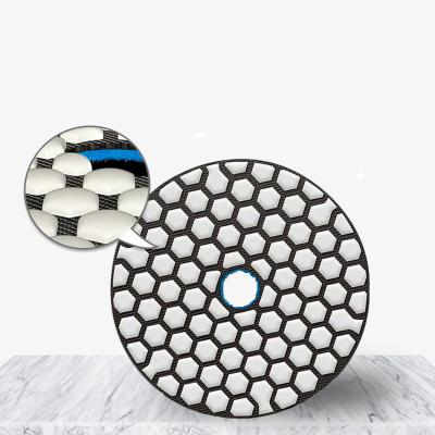 China Easy Custom Size 3 Inch Ceramic Dry Stone/Tile/Marble/Granite/Quartz Polishing Diamond Polishing Pads for sale