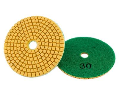 China Diamond Polishing Pad Granite Marble Backing Easy Size Flexible Abrasive Disc Wet Concrete Floor Polish for sale