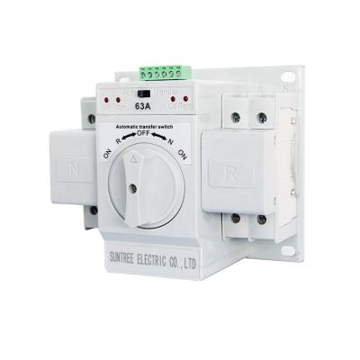 China SCB8 ATS 220 Volt 6-63 Amp Electric Automatic Transfer Switch For Single Phase for sale