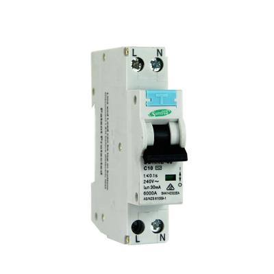 China SDRNL Series Single Phase 25 Amp ELCB Earth Leakage Circuit Breaker 4.5KA/6KA for sale