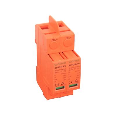 China Solar System Suntree SUP2-PV 40KA Surge Protection Device DC SPD 2 Pole 800V Surge Arrester Price for sale