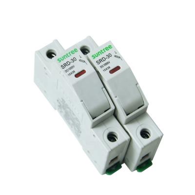 China Factory SRD-30 System Suntree PV Ceramic Fuse Holders DC 1000V Electric Thermal Fuse Boxes Switch for sale