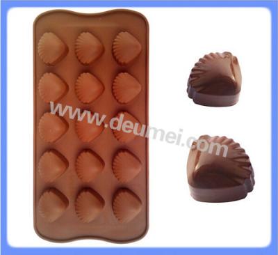 China Popular Selling Cute Design Shell Shape Silicone Chocolate Mold Made In China for sale