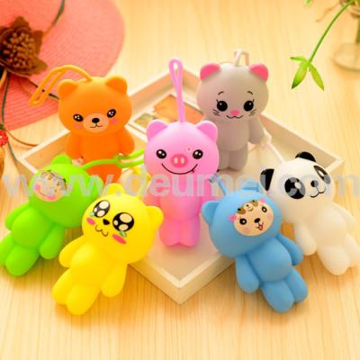 China HOT High Quality New Design Cute Bear Silicone Key Bag Eco-friendly Key Case Holder for sale