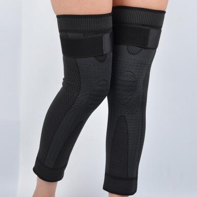 China Provide Extended Sport Protection Sports Knee Pads Knitted Anti-Slip Thigh Straps Compression And Breathable Running Calf Protector Brace for sale