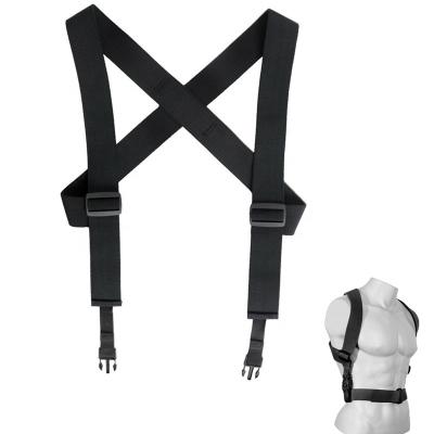 China Elastic Band Duty Tool Belt Arm Combat Adjustable Tactical Suspenders for sale