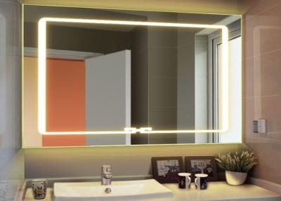 Chine Miroir de salle de bains de rectangle avec la TV incorporée, preuve de brouillard de la finition TV de miroir à vendre