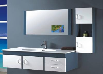 China Espejo TV, espejo elegante TV HD lleno de la prenda impermeable IP65 del rectángulo para el cuarto de baño en venta