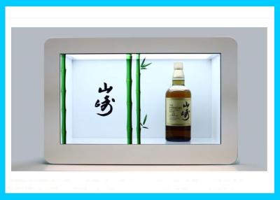 China Zie door Transparante LCD Showcase 46 Duim met Aangemaakt Glas Wearproof Te koop