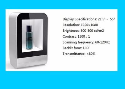 China 46 Inch Transparent Touch Screen Display Showcase High Resolution For Retail for sale