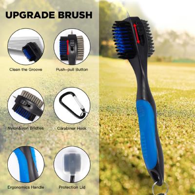 China Golf Club Customizable And Multifunctional The Brush Cleaner With Needle Factory Direct Sales Multi Color ZF0002 for sale