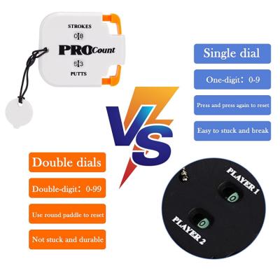 China with key chain, golf double digit marker for outdoor sports golf game markers accessories play golf putt score counter ZF0003 for sale