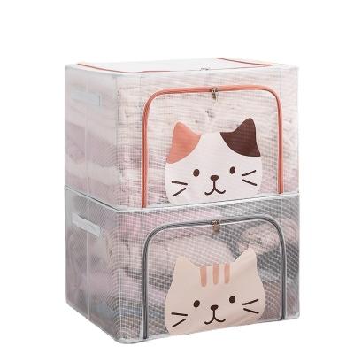 China Folding Cat Folding Storage Box Storage Containers Cat Water Proof Waterproof And Moisture Proof Storage for sale