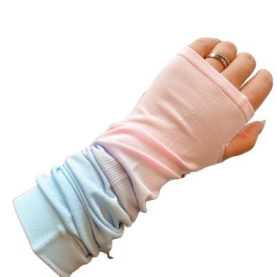 China Breathable Gradient Ice Silk Sunscreen Sleeves (1 set of 3 pairs) for sale