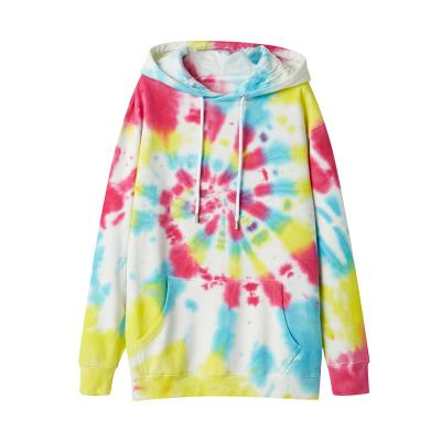 China Hot Selling Men's Breathable Streetwear Cotton Tie Dye Custom Pullover Hoodie Unisex Fashion for sale