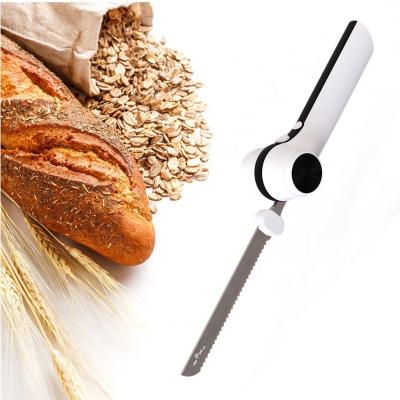 China Disposable Portable Stainless Steel Cutter 7 Beef Cutter New Arrival Turkey Cake Breadfruit Knife Foldable Knife for sale