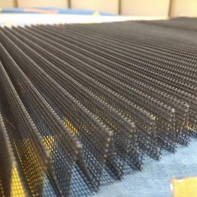 China Modern Waterproof Pleated Insect Screen Polyester Pleated Mesh Doors Screens Mesh for sale