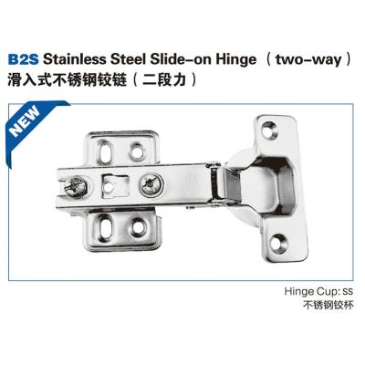 China Modern two-way stainless steel slide on the hinge for sale