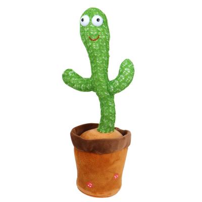 China Dancing Plush Twisted Singing Dancing Talking Cactus For Children Early Education Toy 2021 New Christmas Gift for sale