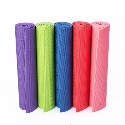 China 6P Customized Eco-Friendly Free PVC Logo Print Non-Slip Yoga Mat for Home Gym Fitness for sale