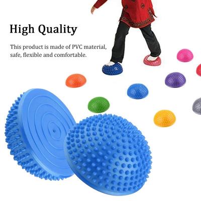 China PVC Hedgehog Style Balancing and Stability Half Dome Stepping Stones for Balancing Pods for Exercise for sale