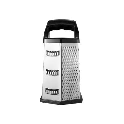 China Manufacture Stocked High Quality 6 Sided Efficient Vegetable Grater Box Cheese Grater For Home Kitchen for sale