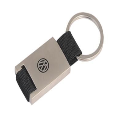 China Custom 2020 new design custom gift debossed custom logo metal leather key chain for sale