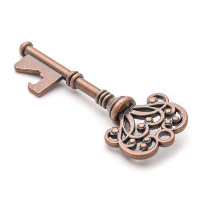 China Existing Wholesale Antique Keepsake Mold Wedding Favors Fake Key Bottle Opener for sale