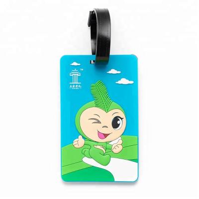 China Eco-friendly PVC Luggage Tag New Product Promotional Custom Soft PVC Luggage Tags for sale