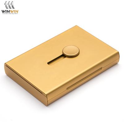 China Fashion Customized Men's Fashion Business Men's Gift Metal Name Card Card Holder for sale