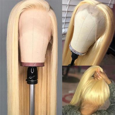 China Wholesale Price Silky Straight Top Quality Brazilian 613 Lace Front Glueless Wig Raw Wave With Baby Hair Cuticle Aligned Virgin Remy Hair for sale