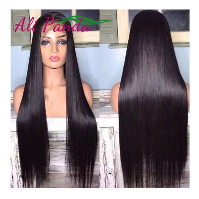 China Virgin hair 360 full lace wigs hd transparent peruvian synthetic silky straight small wave glueless for sale