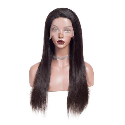 China Silky Straight Virgin Human Hair Lace Front Indian Remy Wave 300% Density Brazilian Hair Wig for sale