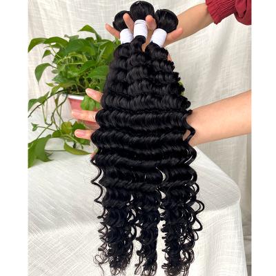 China 2021 Sheer Raw Deep Wave Deep Wave Bundles Brazilian Top Quality 12a Mink Virgin Hair Unprocessed for sale