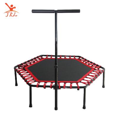 China 50-inch Hexagonal Mute Elastic Trampoline 50inch (127cm) Children's Rope Trampoline Fitness Trampoline for sale