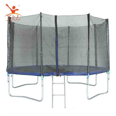 China Best Selling Big Round 14ft Outdoor Trampoline With Safety Net And 14FT Ladder for sale