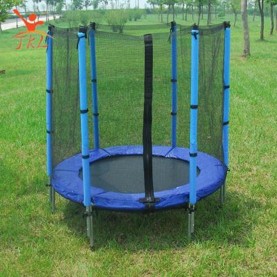 China 3-6 Years Old Kids Fixed Entry 4.5FT Blue Heavy Duty Bungie Zippered Jumping Trampoline for sale