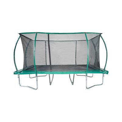 China Outdoor Trampoline 89cm Popular Rectangular Stainless Steel Large Trampoline Adult Indoor Trampoline With Protective Net for sale