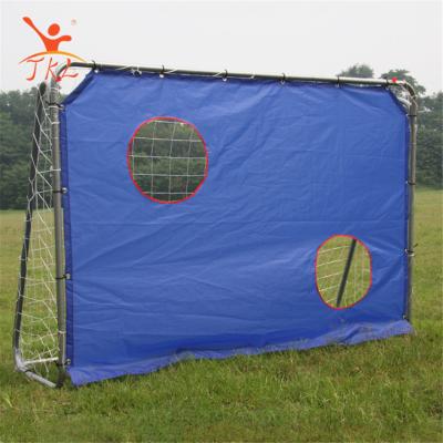 China Blue Portable Soccer Goal Mini Outdoor Cloth Soccer Practice Goal With Target for sale