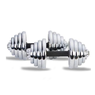 China Home Portable Gym Exercise Fitness Dumbbell Weights Plating Adjustable Dumbbell Set for sale