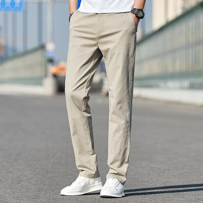 China Anti-wrinkle 2023 New Wholesale High Quality Straight Trouser Cotton Blend Chino Pants Formal Casual Golf Pant for Men for sale