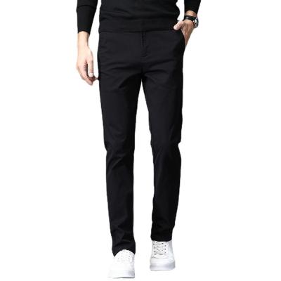 China Anti-wrinkle Wholesale Solid Color Custom Slim Fit Chino Pants Stretch Men High Quality Casual Cotton Chino Pants For Men for sale