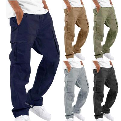 China Breathable Shapershark Factory  Mens Slim Fit Men Pockets Decoration Elastic men's high stretch multi-pocket skinny cargo pants for sale