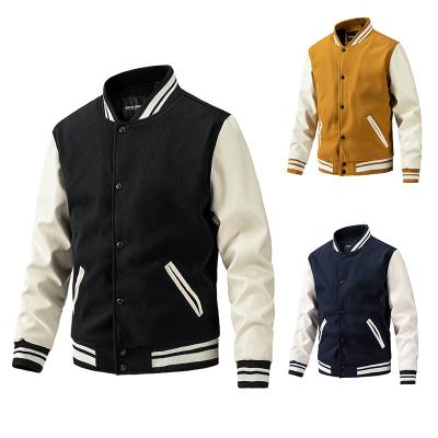 China Breathable Shapershark Factory High Quality Baseball Varsity Jackets Men Latest Slim Fit College Varsity Men Jacket sport jacket for men for sale