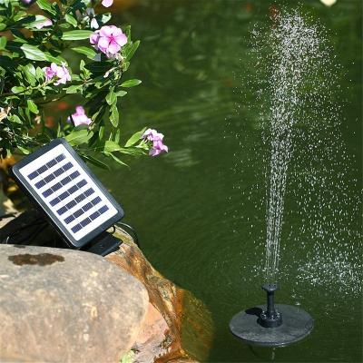 China Floating Art Decor Solar Power Water Bird Fountain Pump Fontein Fountain Pond Garden Decoration Solar Water Fountain with 7 Nozzles for sale