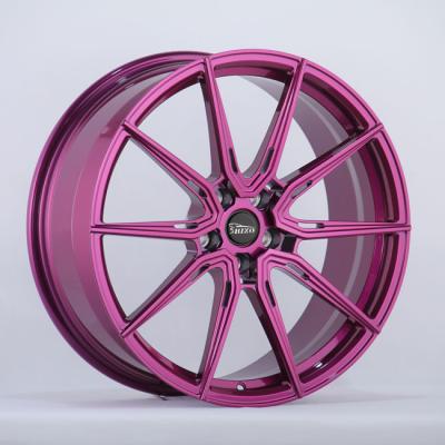 China Multi ALLOY Rizo design custom gold luxury monoblock spoke 5 stud via jwl forged wheels for sale