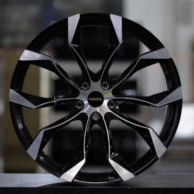 China Aluminum WHEELSHOME CUSTOM DESIGN Sport Spokes Black Machined Face 21inch Forged Wheel for sale