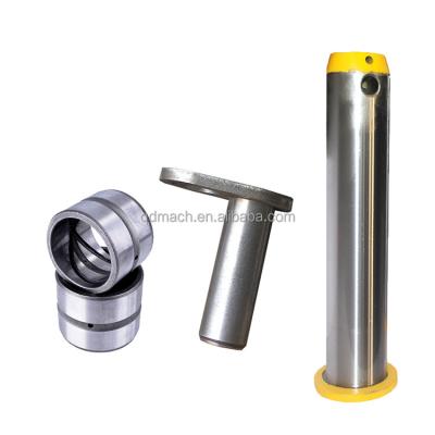 China Excavator Spare Parts Custom hardened steel volvo ec55 king excavator bucket pin and bushing for pc200-8 pc200 for sale